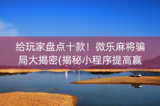 给玩家盘点十款！微乐麻将骗局大揭密(揭秘小程序提高赢的概率)