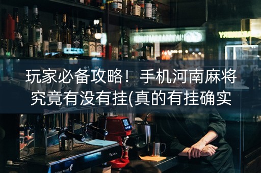 玩家必备攻略！手机河南麻将究竟有没有挂(真的有挂确实有挂)