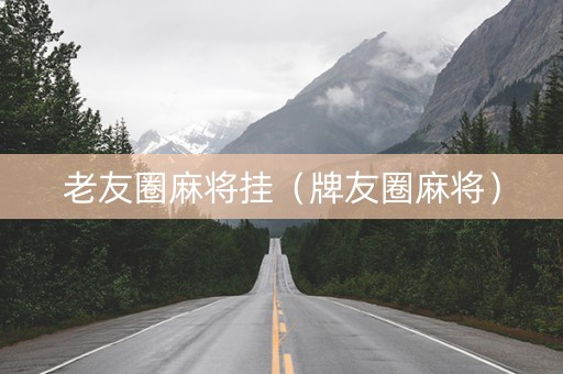 老友圈麻将挂（牌友圈麻将）