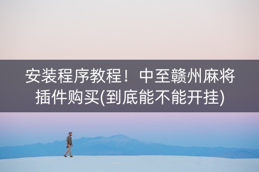 安装程序教程！中至赣州麻将插件购买(到底能不能开挂)
