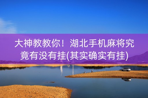 大神教教你！湖北手机麻将究竟有没有挂(其实确实有挂)