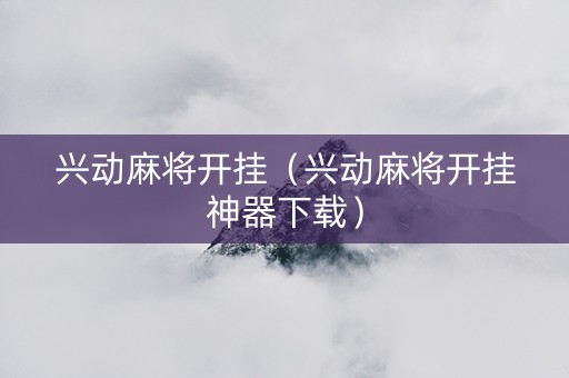 兴动麻将开挂（兴动麻将开挂神器下载）