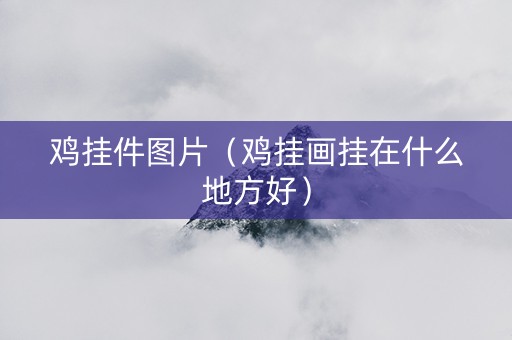 鸡挂件图片（鸡挂画挂在什么地方好）