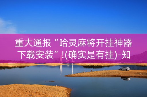 重大通报“哈灵麻将开挂神器下载安装”!(确实是有挂)-知乎
