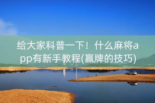 给大家科普一下！什么麻将app有新手教程(赢牌的技巧)