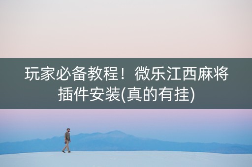 玩家必备教程！微乐江西麻将插件安装(真的有挂)
