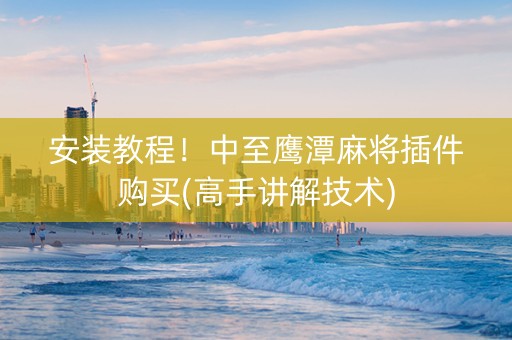 安装教程！中至鹰潭麻将插件购买(高手讲解技术)