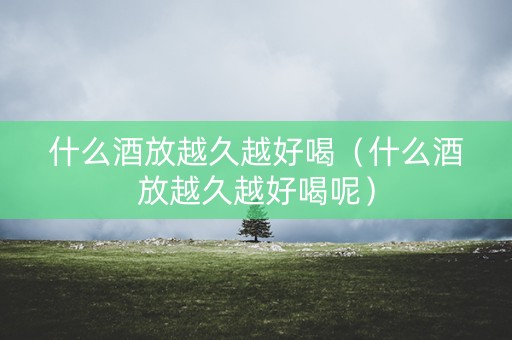 什么酒放越久越好喝（什么酒放越久越好喝呢）