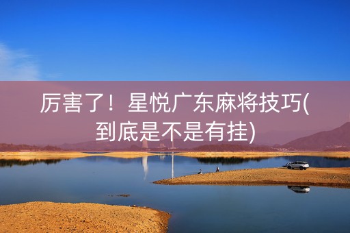 厉害了！星悦广东麻将技巧(到底是不是有挂)