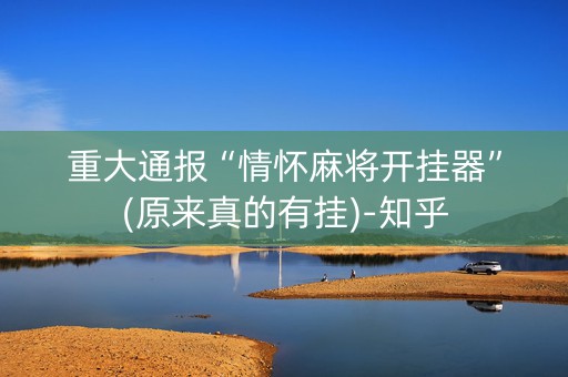 重大通报“情怀麻将开挂器”(原来真的有挂)-知乎