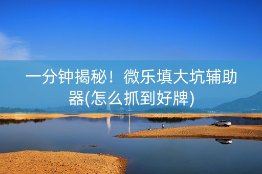一分钟揭秘！微乐填大坑辅助器(怎么抓到好牌)