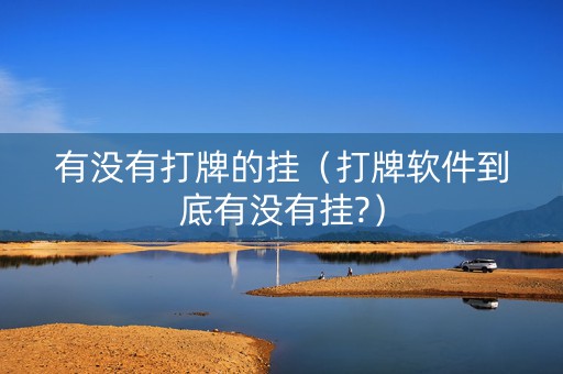 有没有打牌的挂（打牌软件到底有没有挂?）
