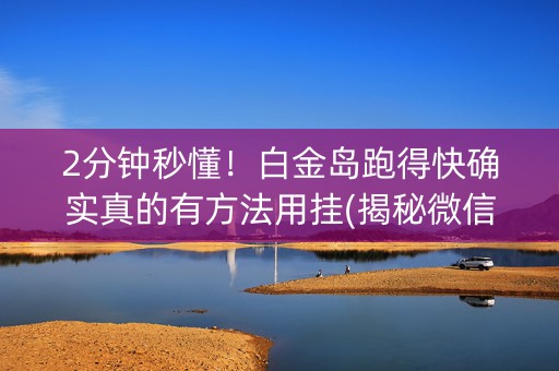 2分钟秒懂！白金岛跑得快确实真的有方法用挂(揭秘微信里提高胜率)