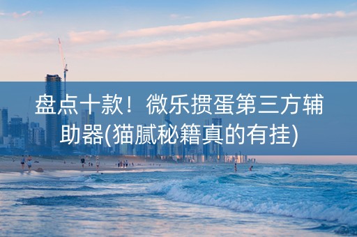 盘点十款！微乐掼蛋第三方辅助器(猫腻秘籍真的有挂)