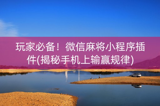 玩家必备！微信麻将小程序插件(揭秘手机上输赢规律)