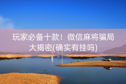 玩家必备十款！微信麻将骗局大揭密(确实有挂吗)