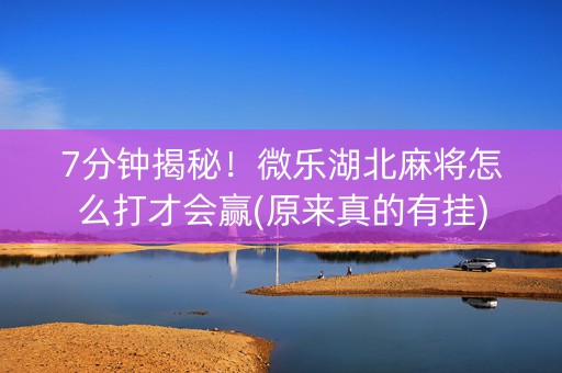 7分钟揭秘！微乐湖北麻将怎么打才会赢(原来真的有挂)