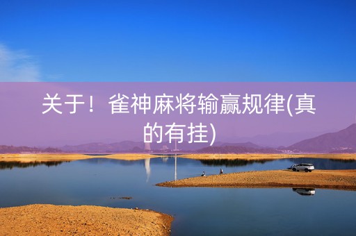 关于！雀神麻将输赢规律(真的有挂)