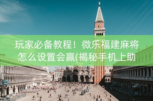 玩家必备教程！微乐福建麻将怎么设置会赢(揭秘手机上助手软件)