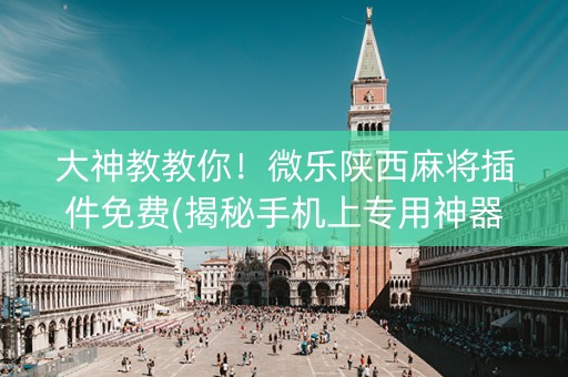 大神教教你！微乐陕西麻将插件免费(揭秘手机上专用神器)