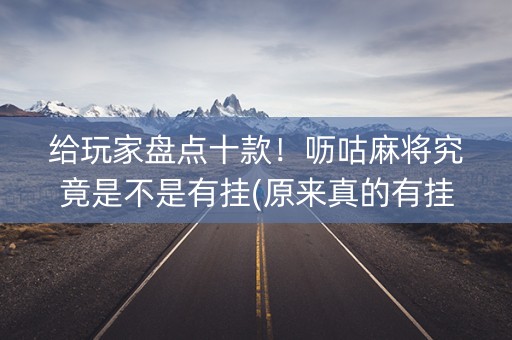 给玩家盘点十款！呖咕麻将究竟是不是有挂(原来真的有挂)