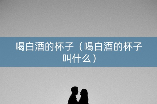 喝白酒的杯子（喝白酒的杯子叫什么）