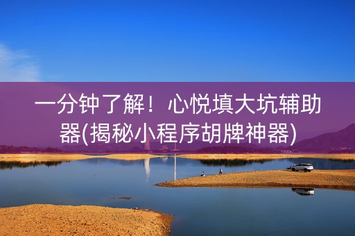 一分钟了解！心悦填大坑辅助器(揭秘小程序胡牌神器)
