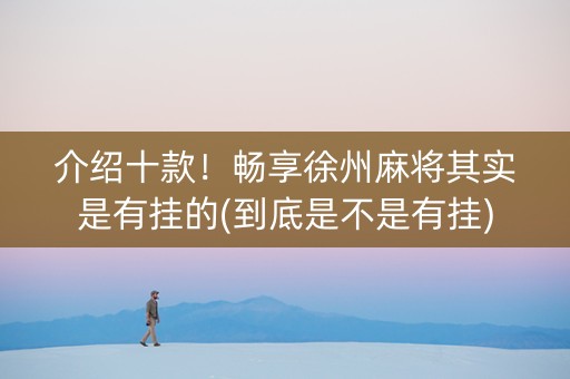 介绍十款！畅享徐州麻将其实是有挂的(到底是不是有挂)