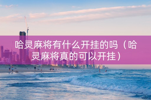 哈灵麻将有什么开挂的吗（哈灵麻将真的可以开挂）