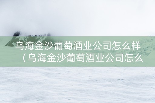 乌海金沙葡萄酒业公司怎么样（乌海金沙葡萄酒业公司怎么样啊）