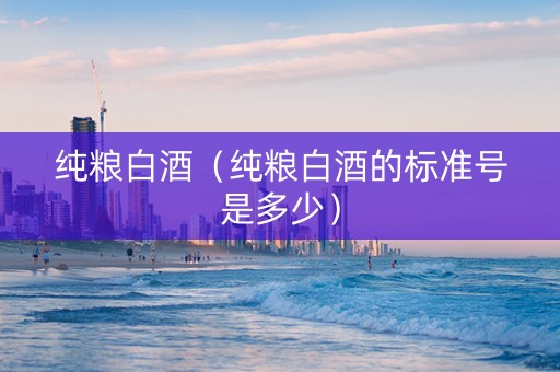 纯粮白酒（纯粮白酒的标准号是多少）