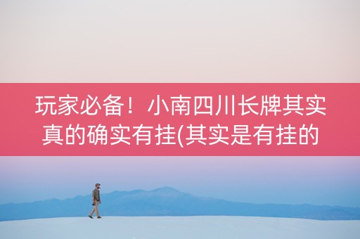 玩家必备！小南四川长牌其实真的确实有挂(其实是有挂的)