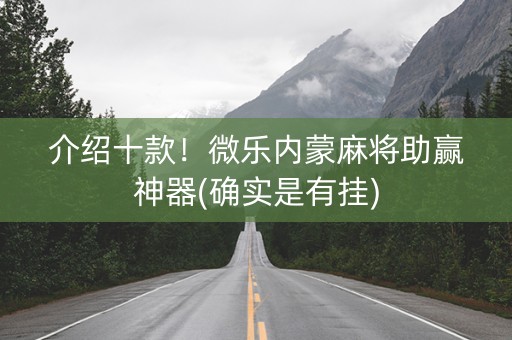 介绍十款！微乐内蒙麻将助赢神器(确实是有挂)