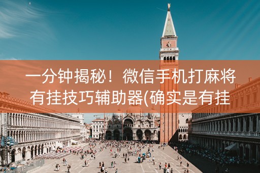 一分钟揭秘！微信手机打麻将有挂技巧辅助器(确实是有挂的)