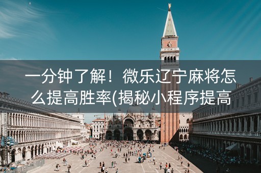 一分钟了解！微乐辽宁麻将怎么提高胜率(揭秘小程序提高胜率)