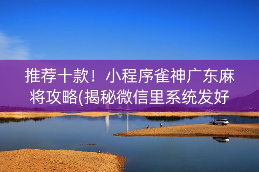 推荐十款！小程序雀神广东麻将攻略(揭秘微信里系统发好牌)