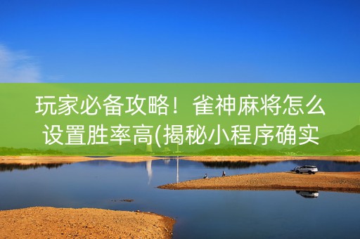 玩家必备攻略！雀神麻将怎么设置胜率高(揭秘小程序确实有猫腻)