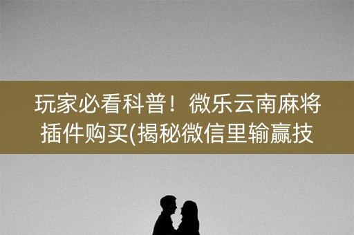 玩家必看科普！微乐云南麻将插件购买(揭秘微信里输赢技巧)