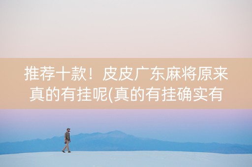 推荐十款！皮皮广东麻将原来真的有挂呢(真的有挂确实有挂)