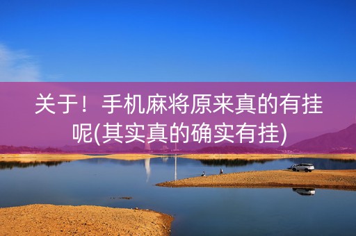 关于！手机麻将原来真的有挂呢(其实真的确实有挂)