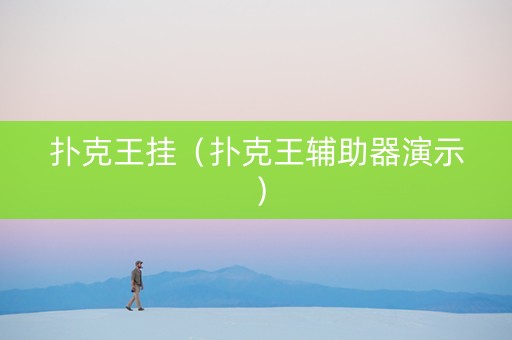 扑克王挂（扑克王辅助器演示）