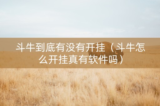 斗牛到底有没有开挂（斗牛怎么开挂真有软件吗）