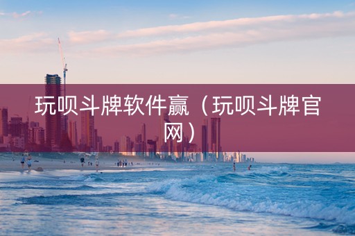 玩呗斗牌软件赢（玩呗斗牌官网）