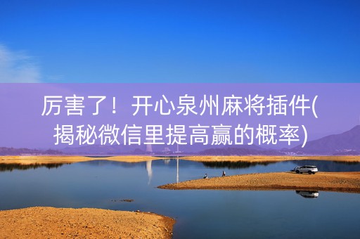 厉害了！开心泉州麻将插件(揭秘微信里提高赢的概率)