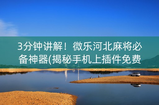3分钟讲解！微乐河北麻将必备神器(揭秘手机上插件免费)