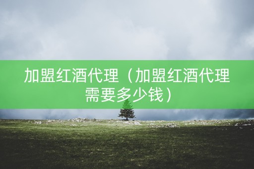 加盟红酒代理（加盟红酒代理需要多少钱）