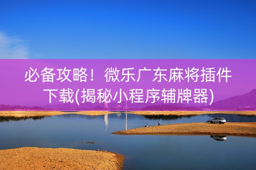必备攻略！微乐广东麻将插件下载(揭秘小程序辅牌器)