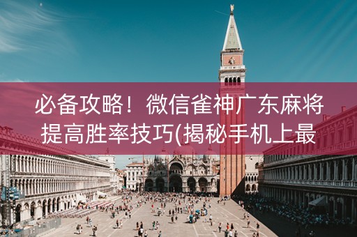 必备攻略！微信雀神广东麻将提高胜率技巧(揭秘手机上最新神器下载)