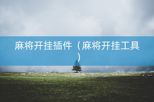 麻将开挂插件（麻将开挂工具）