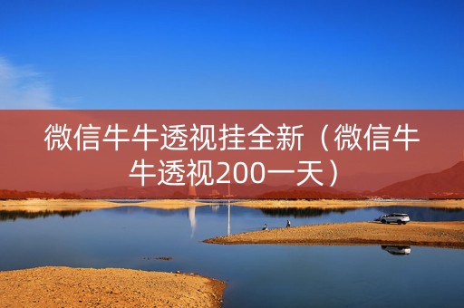 微信牛牛透视挂全新（微信牛牛透视200一天）